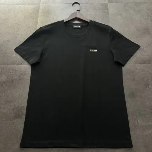 ZEGNA Logo Embroidered Cotton T-shirt