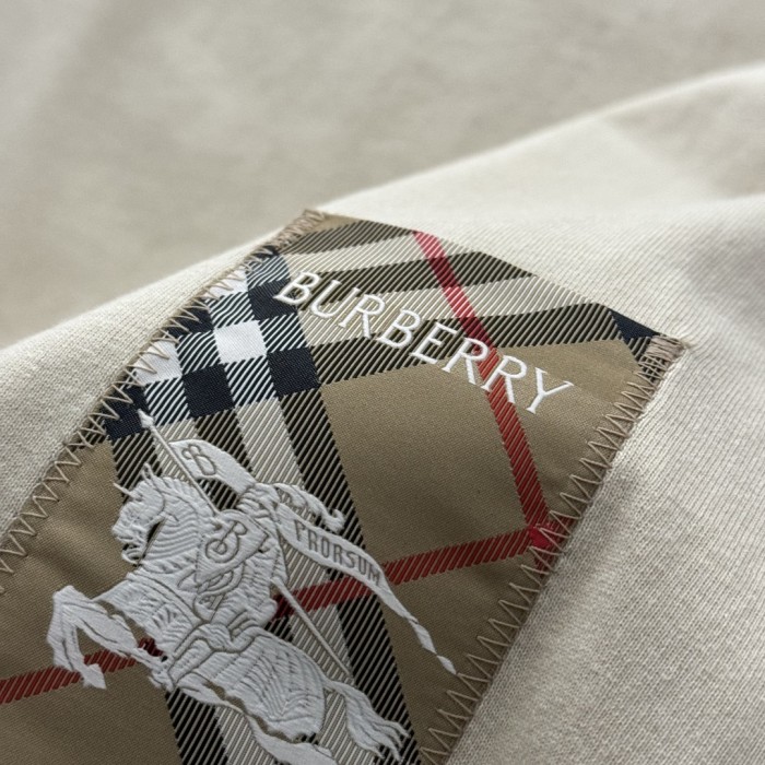 Burberry Check Label Cotton T-shirt
