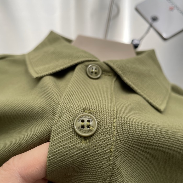 Moncler Black Logo Patch Polo