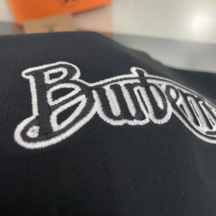 Burberry Logo Embroidery Cotton Short Sleeves T-shirt