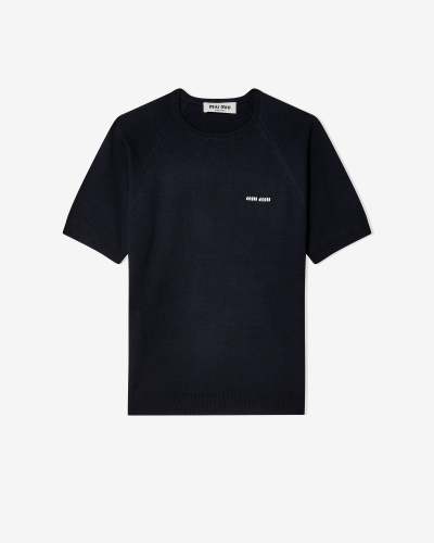 MIUMIU Cotton T-shirt Short Sleeves
