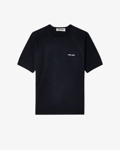 MIUMIU Cotton T-shirt Short Sleeves