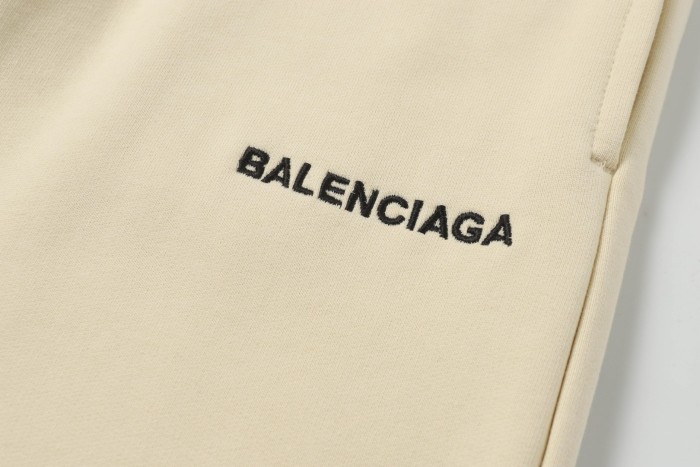 Balenciaga Logo Printed Elastic Waistband Track Shorts