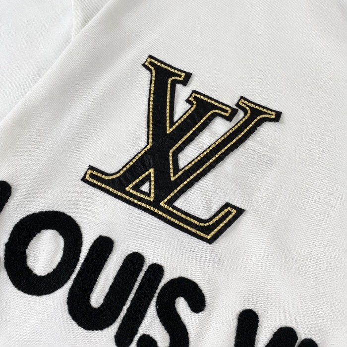 Louis Vuitton Classic Monogram Logo Patch Short-sleeved T-shirt