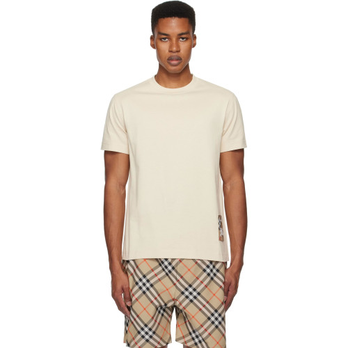 Burberry Check Label Cotton T-shirt