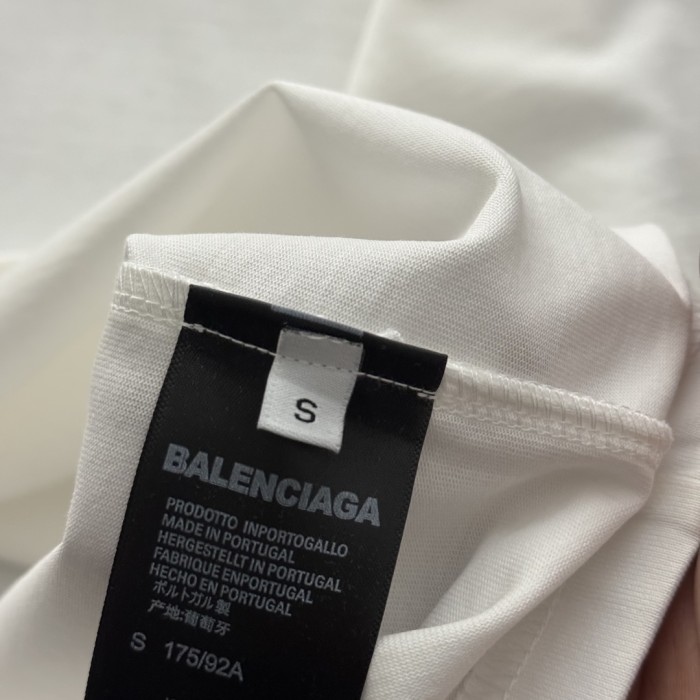 Balenciaga Tower Keychain Cotton Short Sleeve T-Shirt