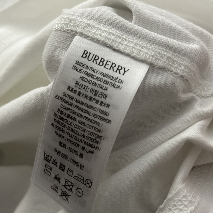 Burberry Check Label Cotton T-shirt