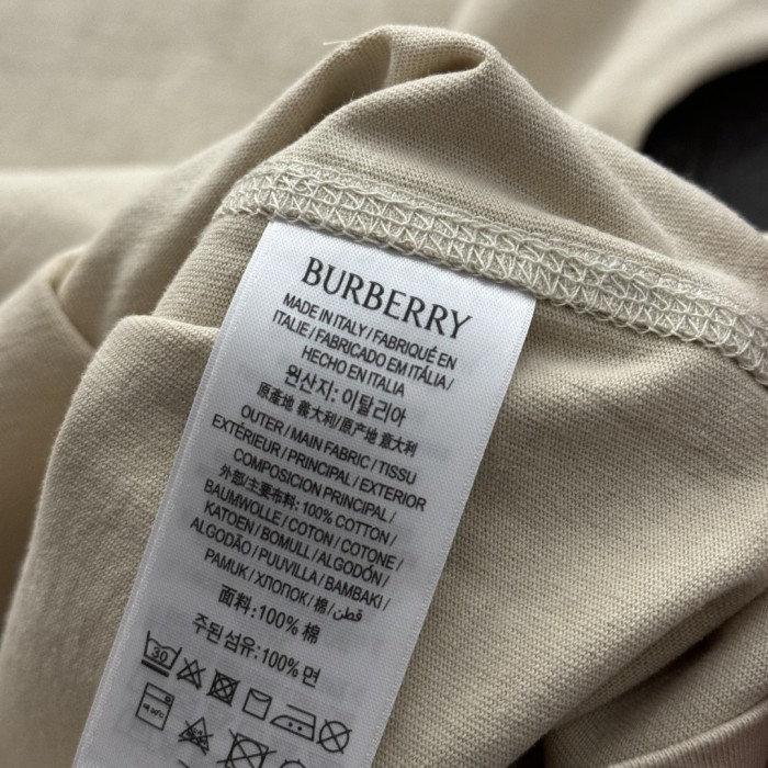 Burberry Check Label Cotton T-shirt