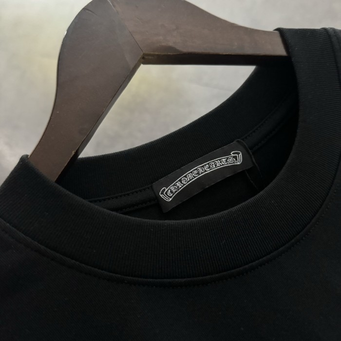 Chrome Hearts Horseshoe Flower Patch Short Sleeve T-Shirt