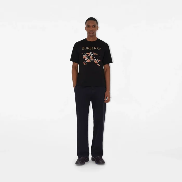 Burberry Cross Stitch EKD​ Cotton T-shirt