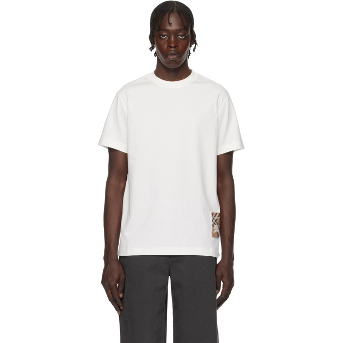 Burberry Check Label Cotton T-shirt