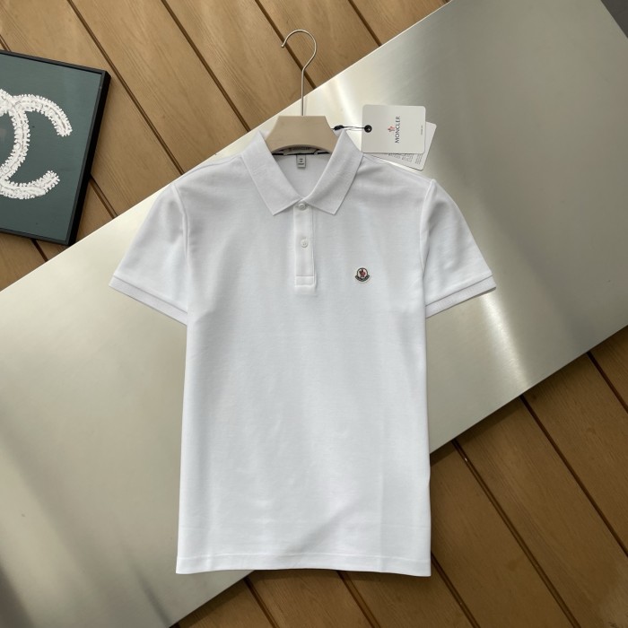 Moncler Black Logo Patch Polo