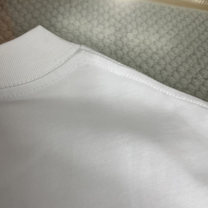 Burberry Logo Embroidery Cotton Short Sleeves T-shirt