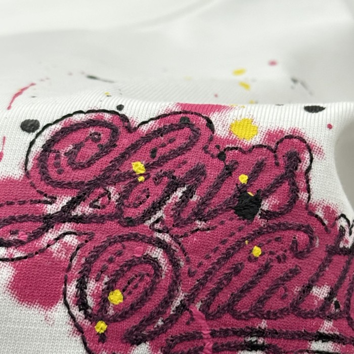 Louis Vuitton Logo Cotton Short Sleeve T-Shirts