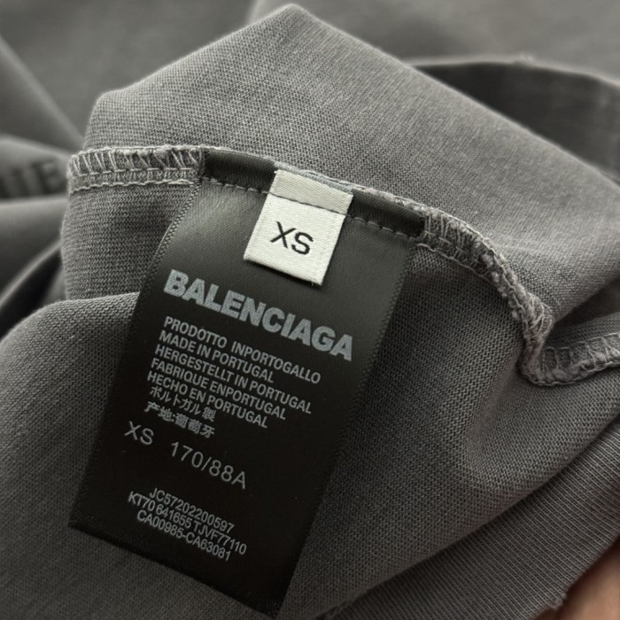 Balenciaga Logo Print Cotton Short Sleeve T-Shirts