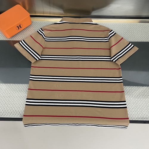 Burberry Striped Contrast Embroidered Warhorse Polo Shirt