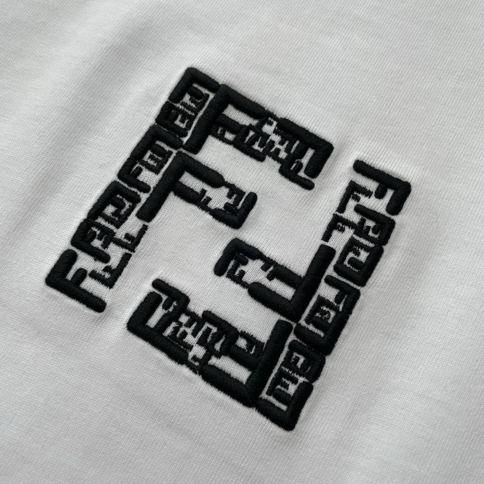 FENDI Cotton Short-sleeved T-shirt