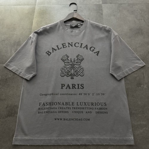 Balenciaga Logo Print Cotton Short Sleeve T-Shirts