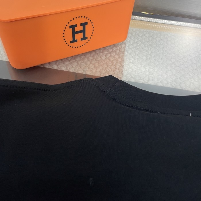 Burberry Logo Embroidery Cotton Short Sleeves T-shirt