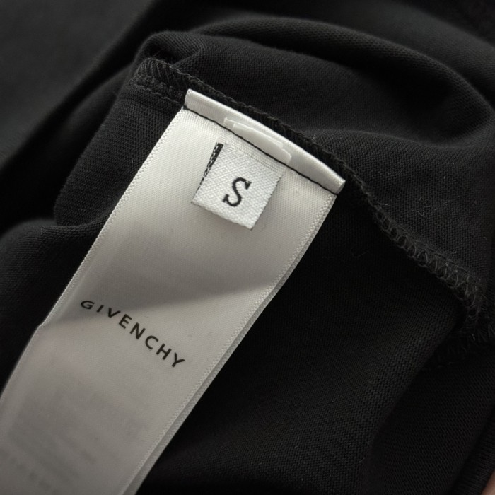 Givenchy Hand-painted Print Cotton Short Sleeve T-Shirt