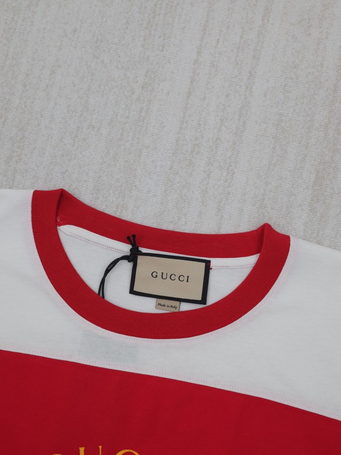GUCCI T SHIRT GG MONOGRAM LOGO Cotton Short Sleeves