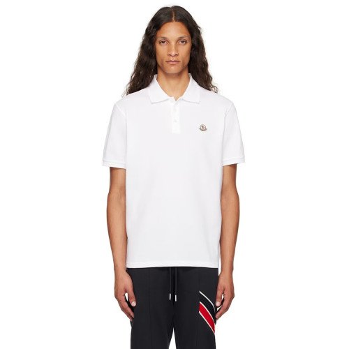 Moncler Black Logo Patch Polo