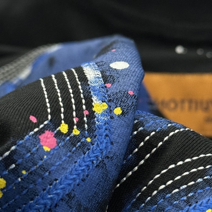 Louis Vuitton Logo Cotton Short Sleeve T-Shirts