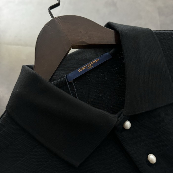Louis Vuitton Jacquard Lapel Polo Shirt