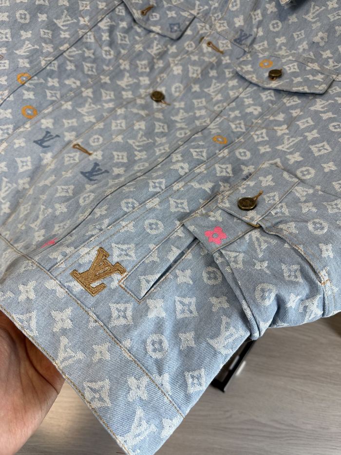Louis Vuitton Rainbow Jacquard Monogram Denim Jacket