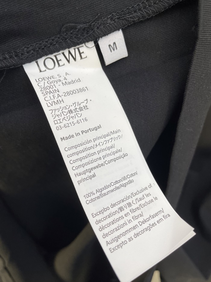 LOEWE Logo Embroidered Cotton T-shirt