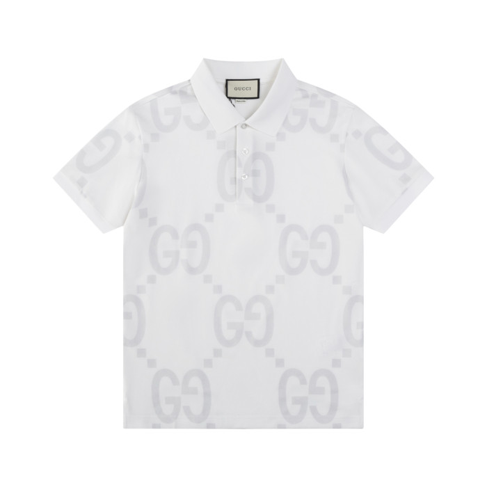 Gucci GG Logo Print Cotton Short Sleeved T-shirt