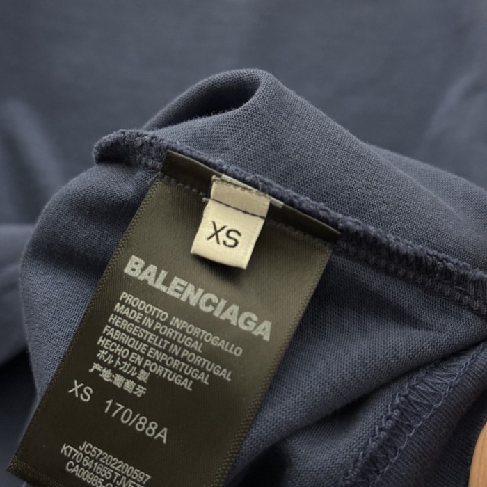 Balenciaga Logo Print Cotton Short Sleeved T-shirt