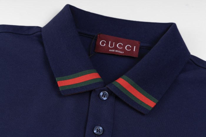 Gucci Letter Print Polo Shirt