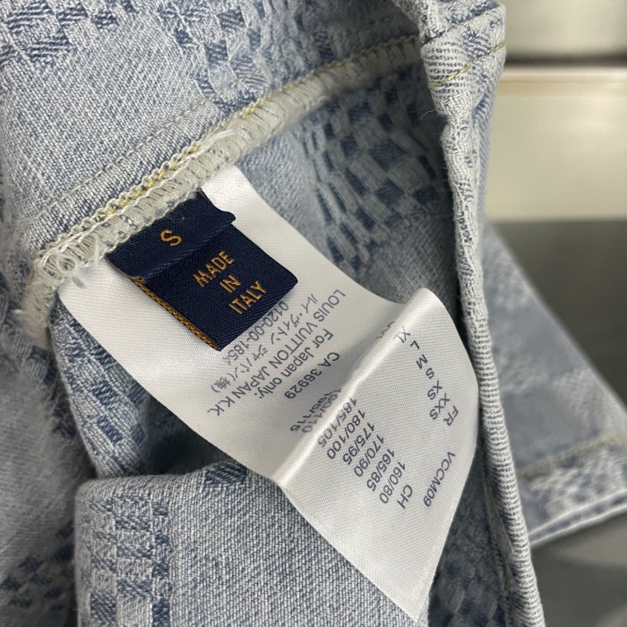 Louis Vuitton Damier Short-Sleeved Chambray Shirt Shorts Set