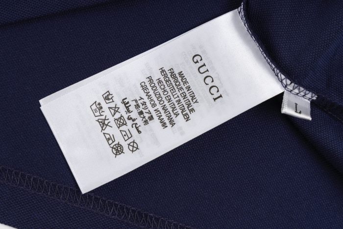 Gucci Letter Print Polo Shirt