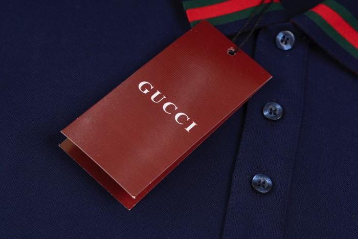 Gucci Letter Print Polo Shirt