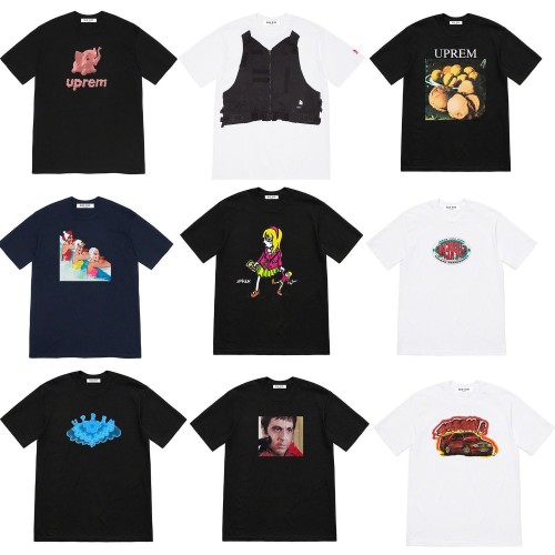 Superme Cotton T-shirt 17 Style