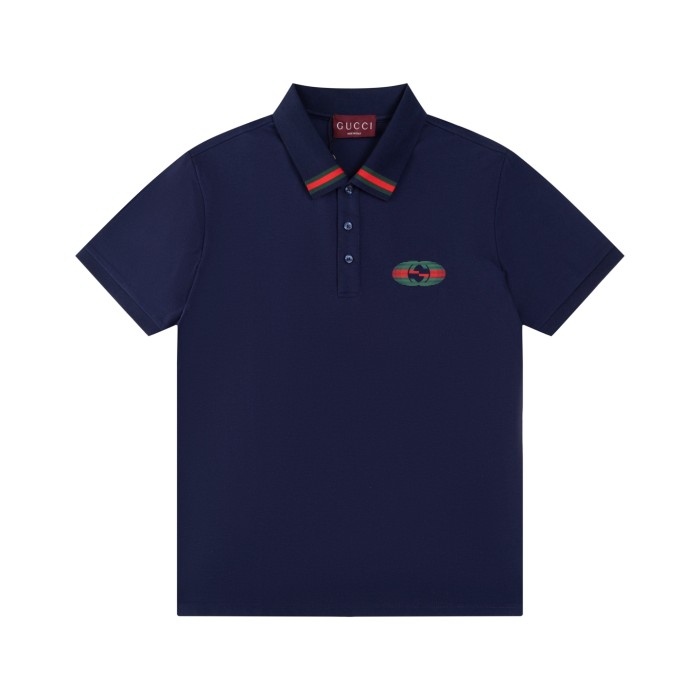 Gucci Letter Print Polo Shirt