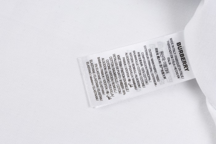 Burberry Logo Embroidered Cotton Polo Shirt