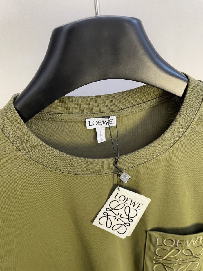 LOEWE Logo Embroidered Cotton T-shirt