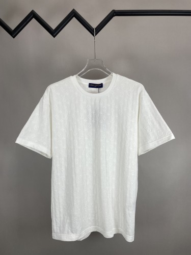 Louis Vuitton Knitted Jacquard Cotton Short Sleeved T-shirt