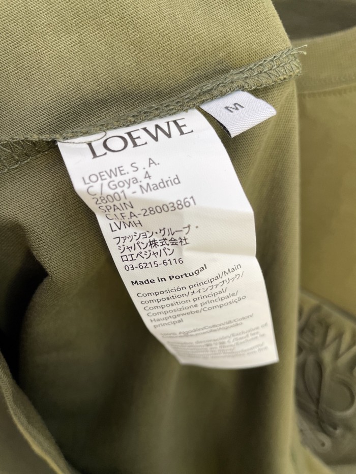 LOEWE Logo Embroidered Cotton T-shirt