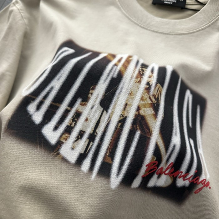Balenciaga Band Signature Short Sleeved T-shirt