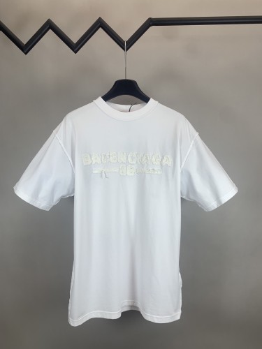 Balenciaga Logo Patch Embroidered Short Sleeve T-shirt