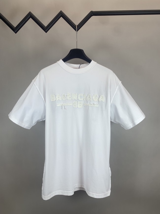 Balenciaga Logo Patch Embroidered Short Sleeve T-shirt
