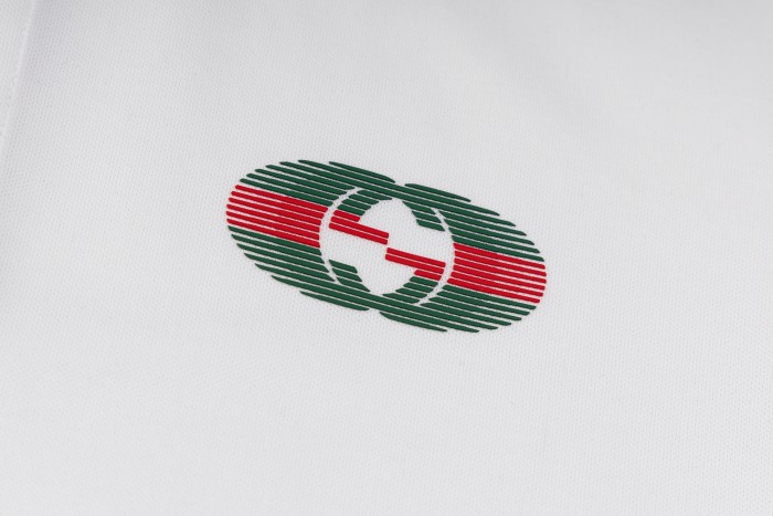 Gucci Letter Print Polo Shirt