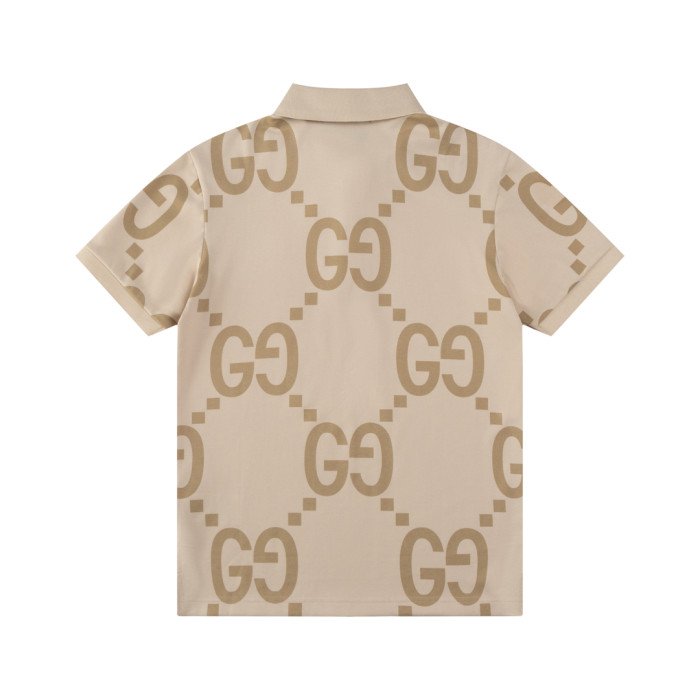 Gucci GG Logo Print Cotton Short Sleeved T-shirt