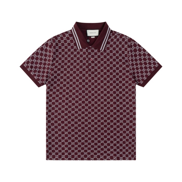 GUCCI GG JACQUARD COTTON PIQUET POLO