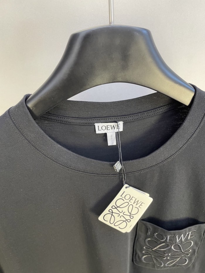 LOEWE Logo Embroidered Cotton T-shirt