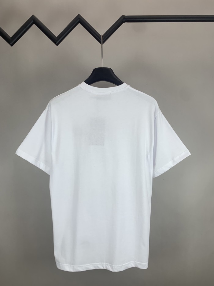 Gucci Embroidered Flower Cotton Short Sleeved T-shirt
